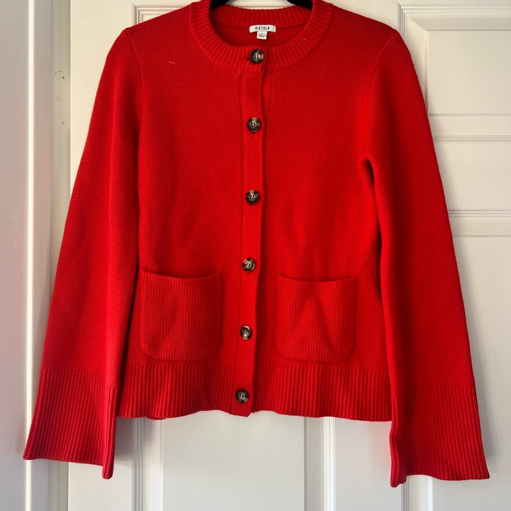 Pistola Vibrant Red Cardigan